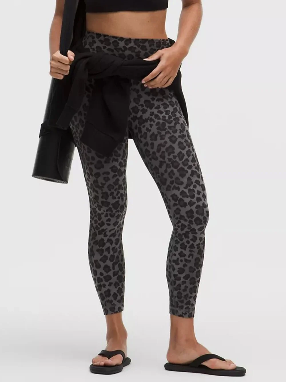 Lululemon Leopard Black Multi Align HR Leggings 25